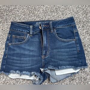 American Eagle HI-RISE SHORTIE Jean Shorts
